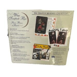 Creative Memories 7x7 White Scrapbook Pages Refill + 14 Extra Sheets Lot NEW